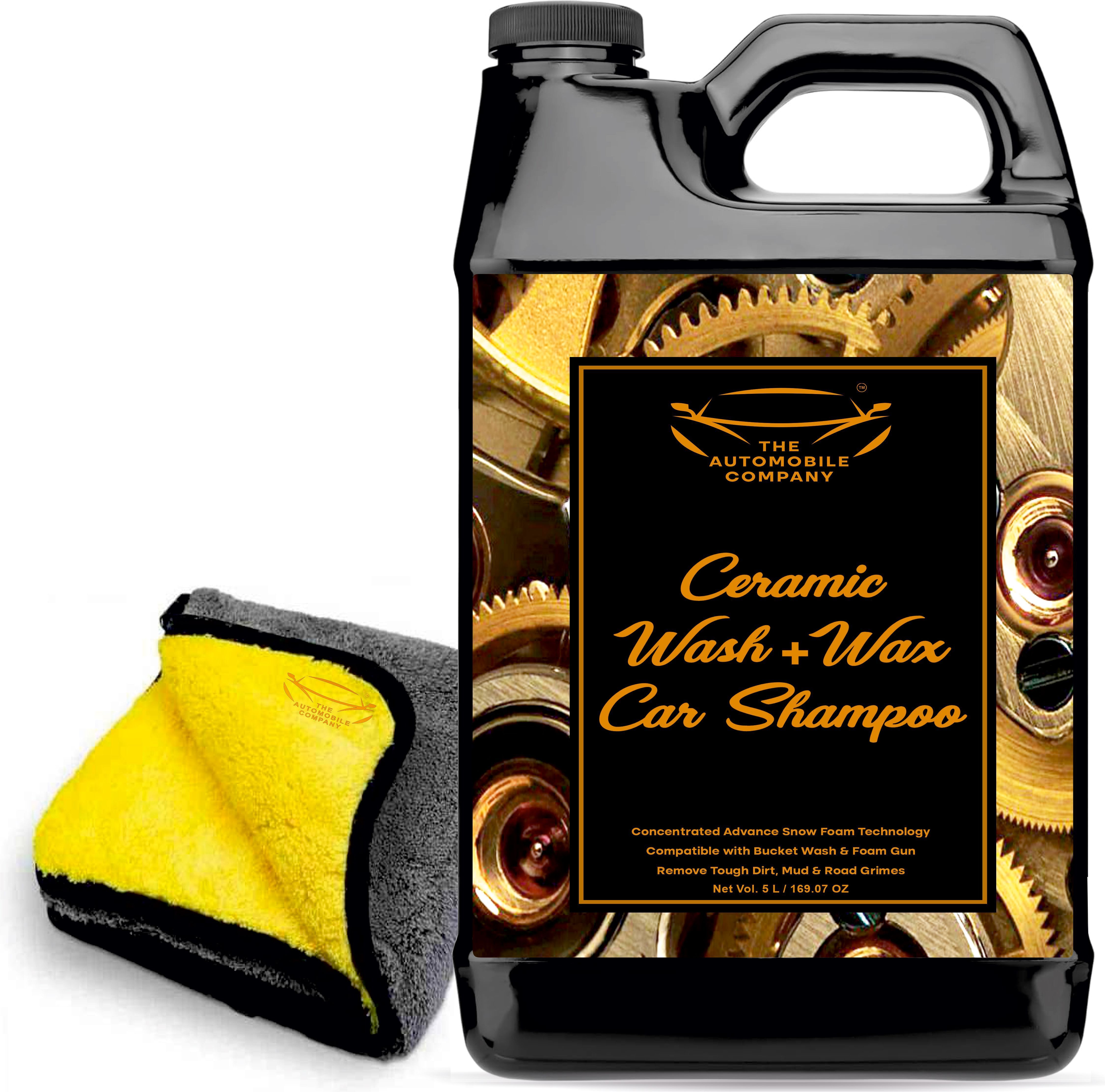 the automobile company Ceramic Car Wash Shampoo 5Litre with Cloth for Long-Term Use and High Gloss Car Washing Liquid-picture-11