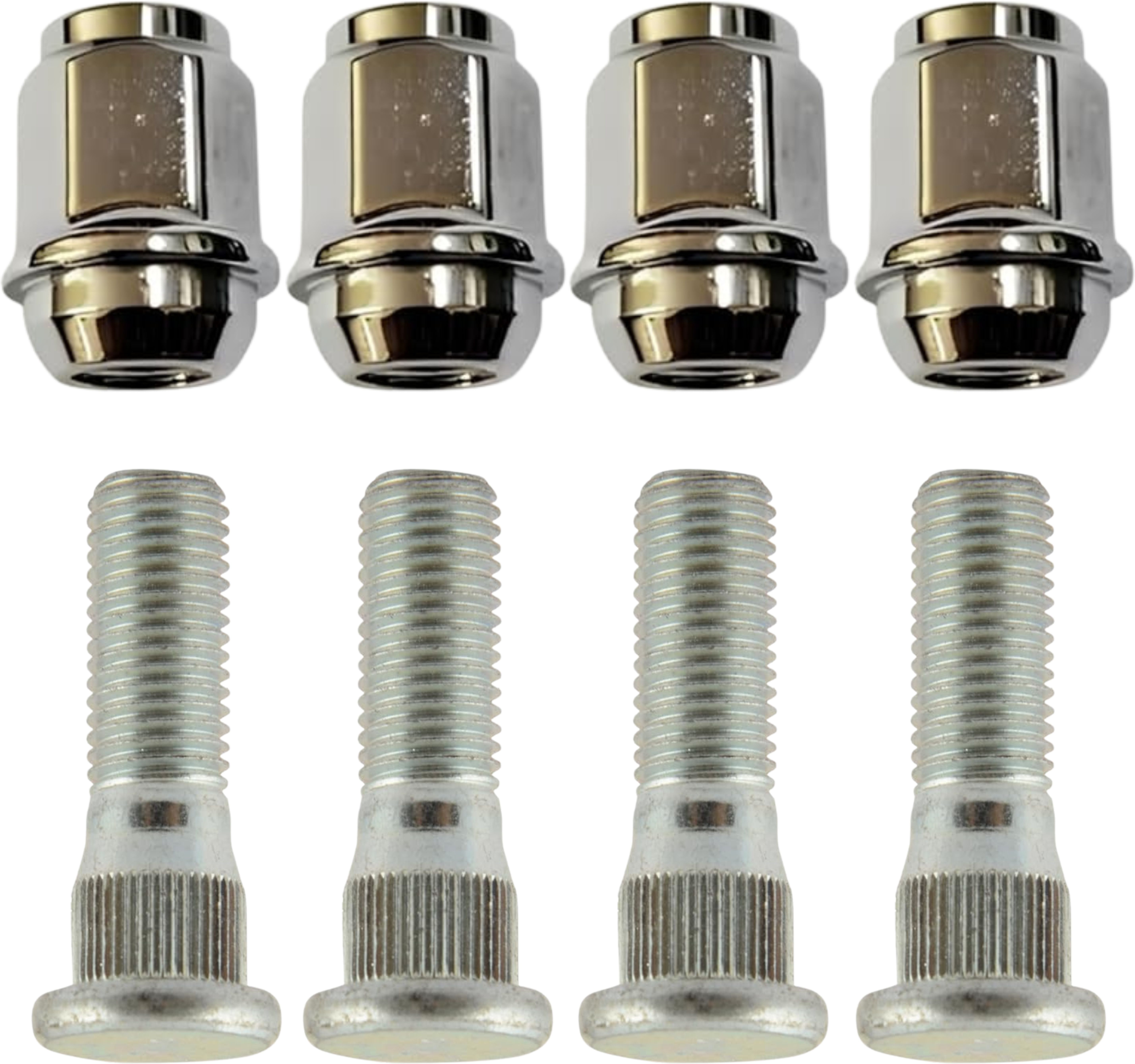 jpm Wheel Bolt With Nut I-20, Creta, i 10 Grand Set Of 4 Pcs Wheel Studs-picture-0