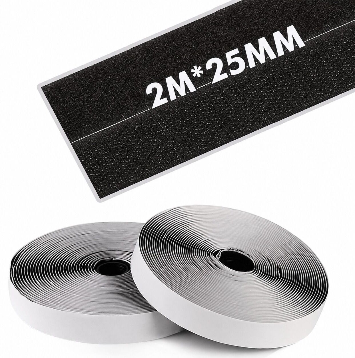 lifekrafts Self-Adhesive Hook & Loop Tape for DIY, Home & Office | Heavy Duty | 2M x 25mm Stick-on Velcro-picture-13