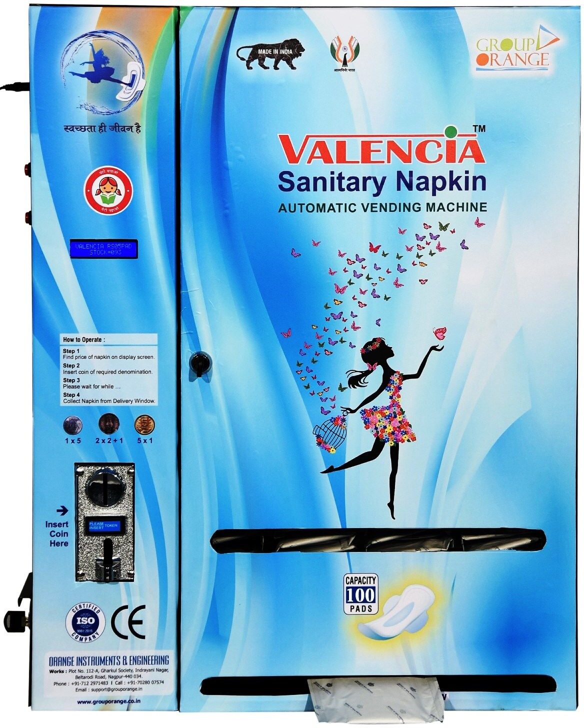 Sanitary Pad Dispensing Machine Vending Machine