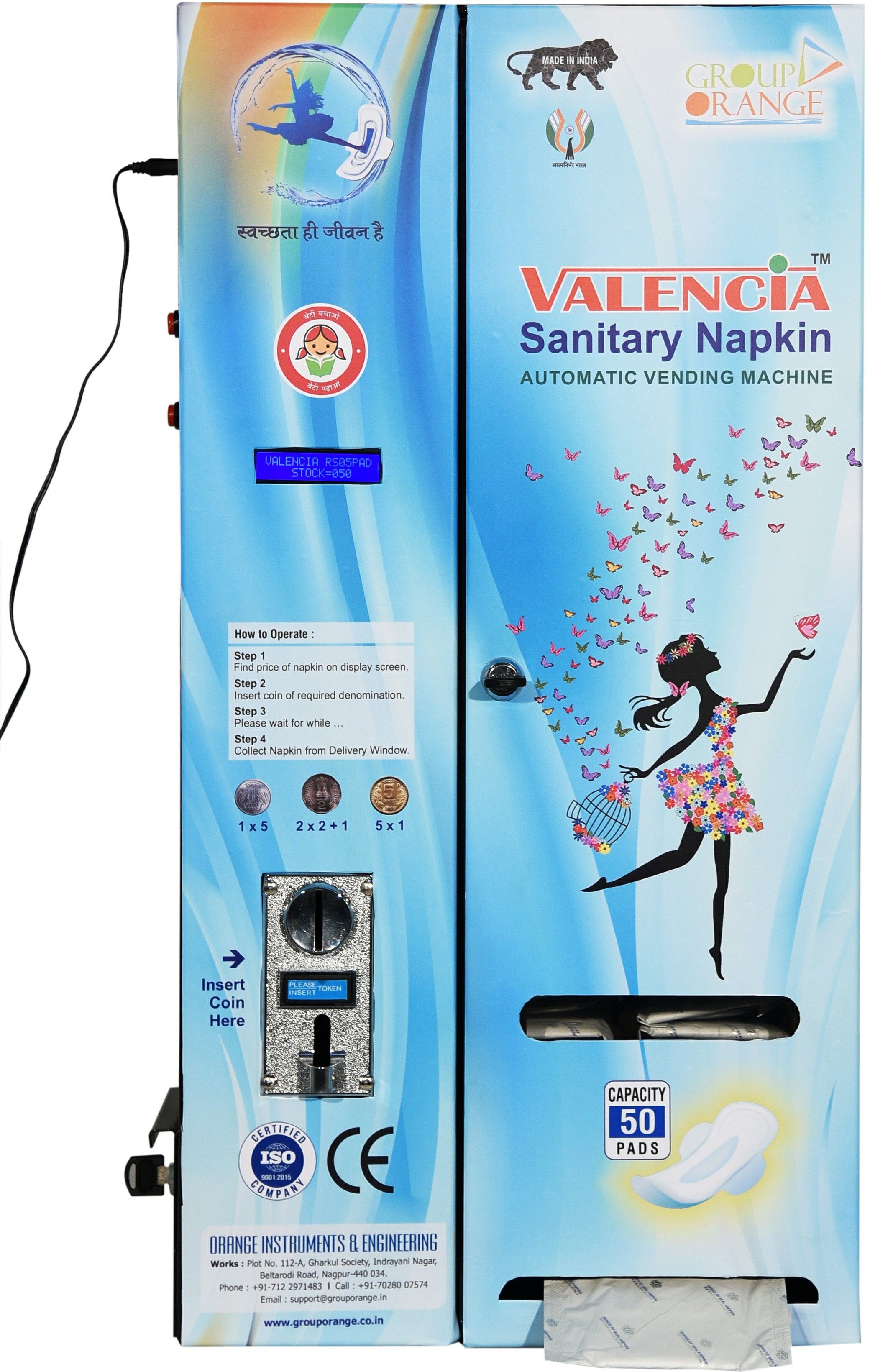Sanitary Pad Dispensing Machine Vending Machine