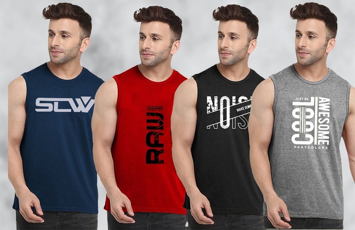 fastcolors Pack of 4 Men Vest-picture-16
