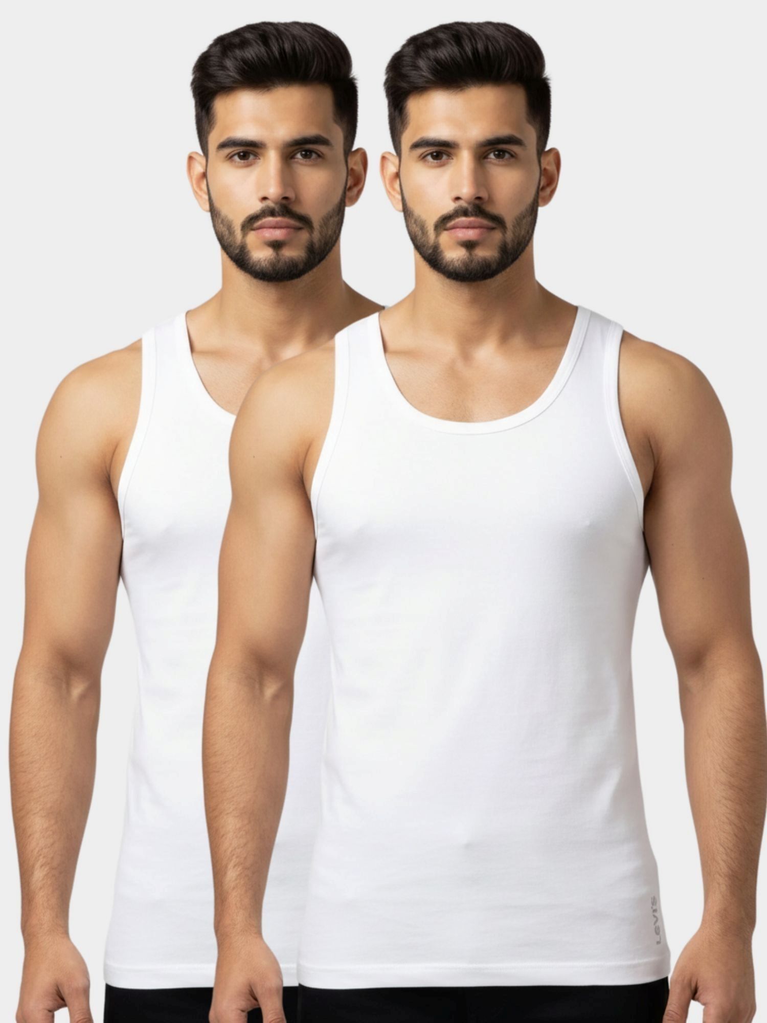 levi's Pack of 2 016 Cotton Seamless Design with Tag-Free Comfort Classic Men Vest-picture-13
