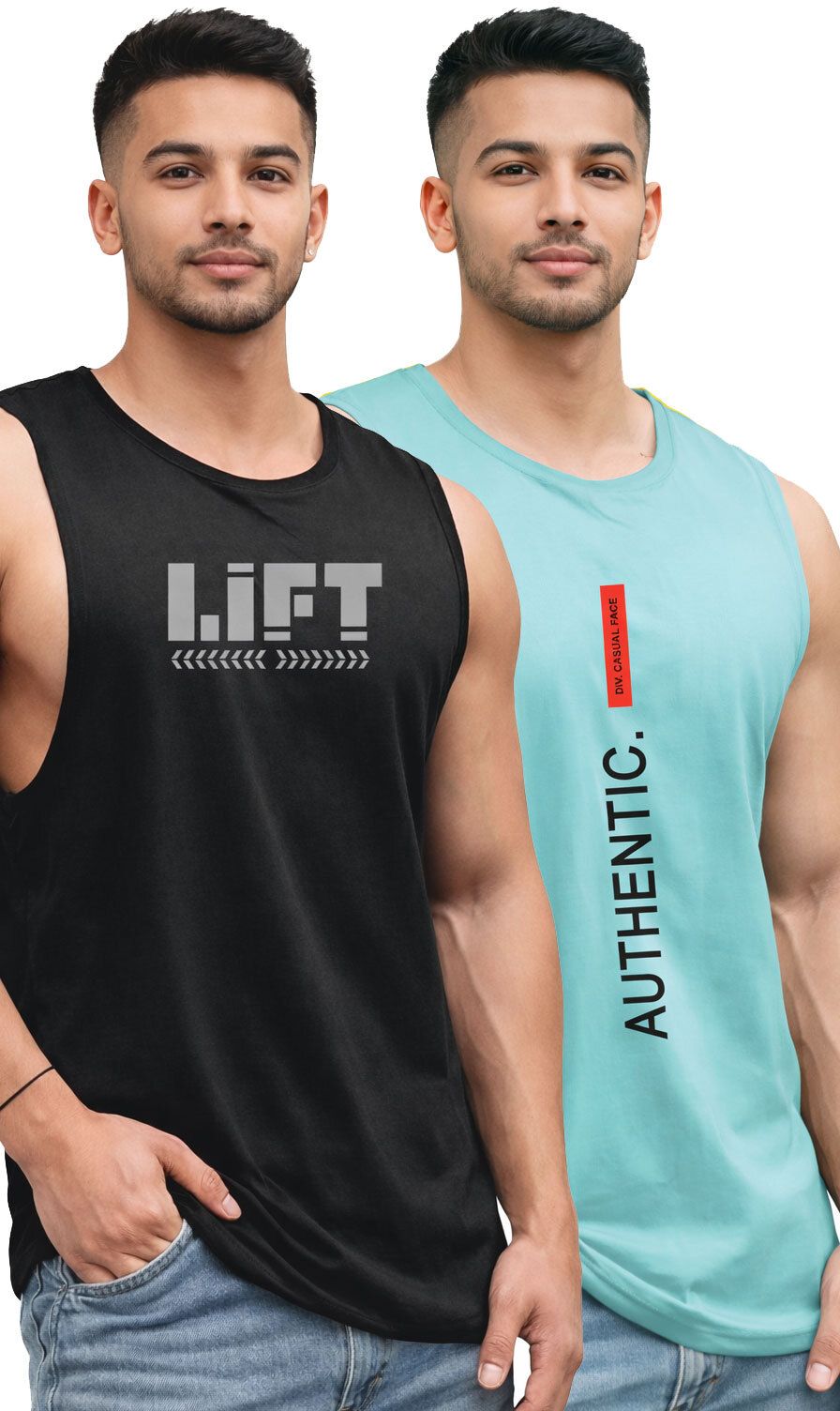 pasito Pack of 2 Men Vest-picture-37