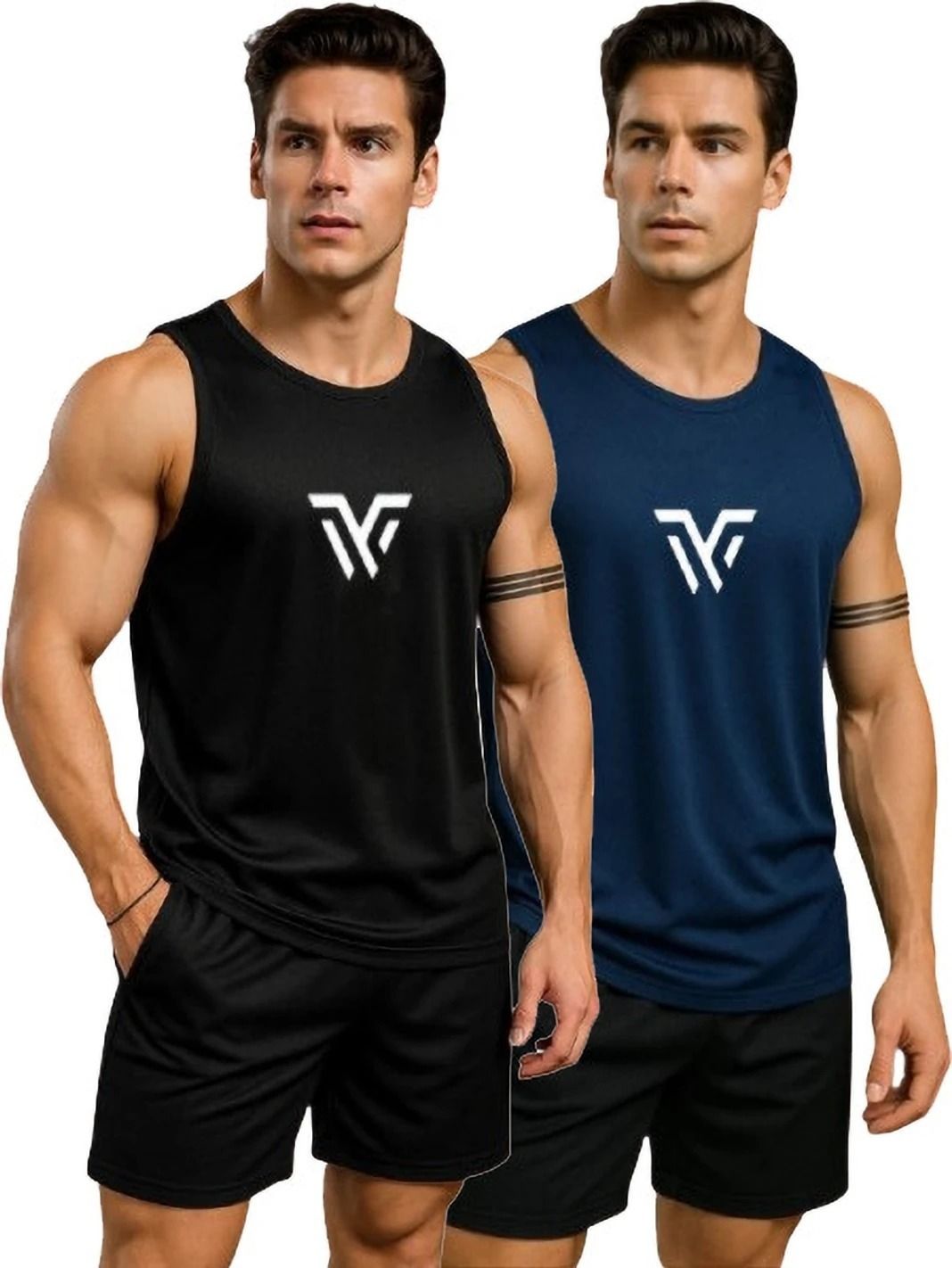 next gens clothing Pack of 2 Trendy gym vest for men 2 pcs Men Vest-picture-10