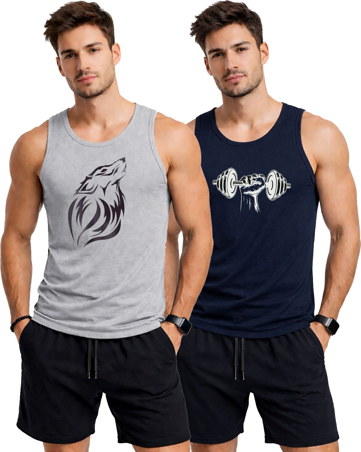 hype fit Pack of 2 Men Vest-picture-31