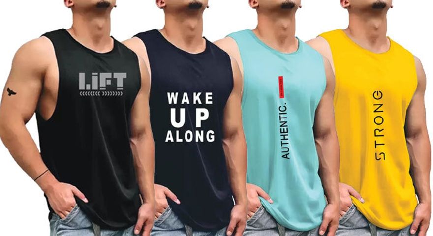 pasito Pack of 4 Men Vest-picture-24