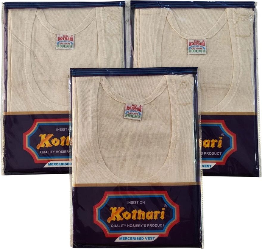 kothari premium Pack of 3 Kothari Challenge Grey Men Vest-picture-11