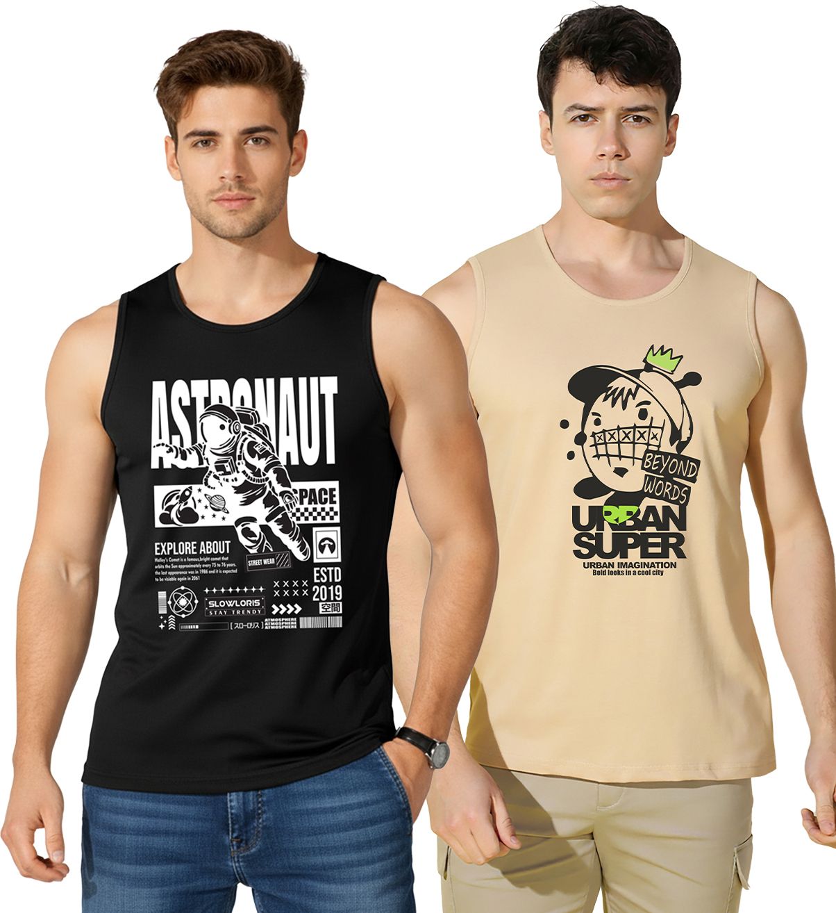 slowloris Pack of 2 Men Vest-picture-20