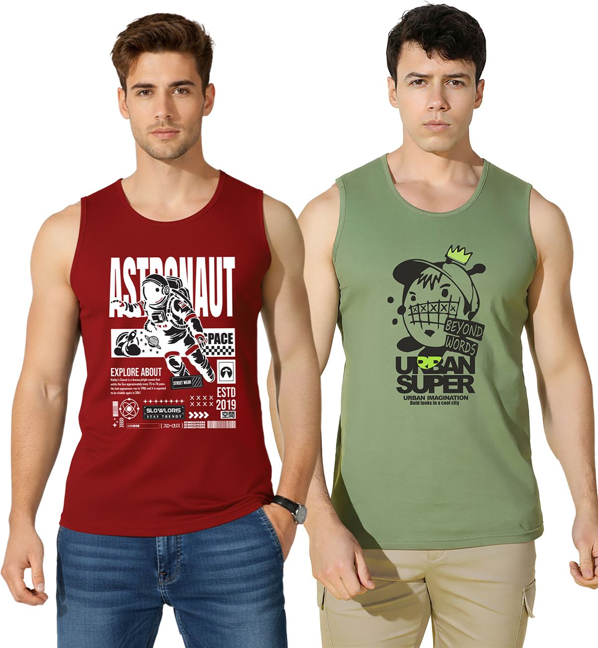 slowloris Pack of 2 Men Vest-picture-38