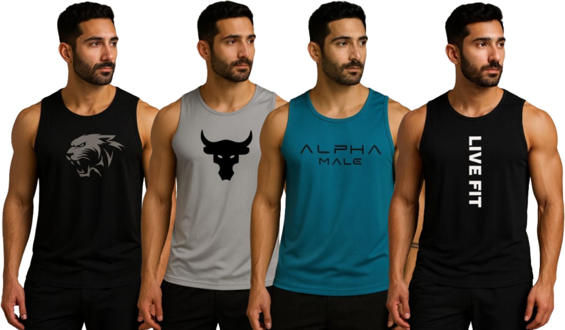 elite elegance apparel Pack of 4 Men's Vest Men Vest-picture-12