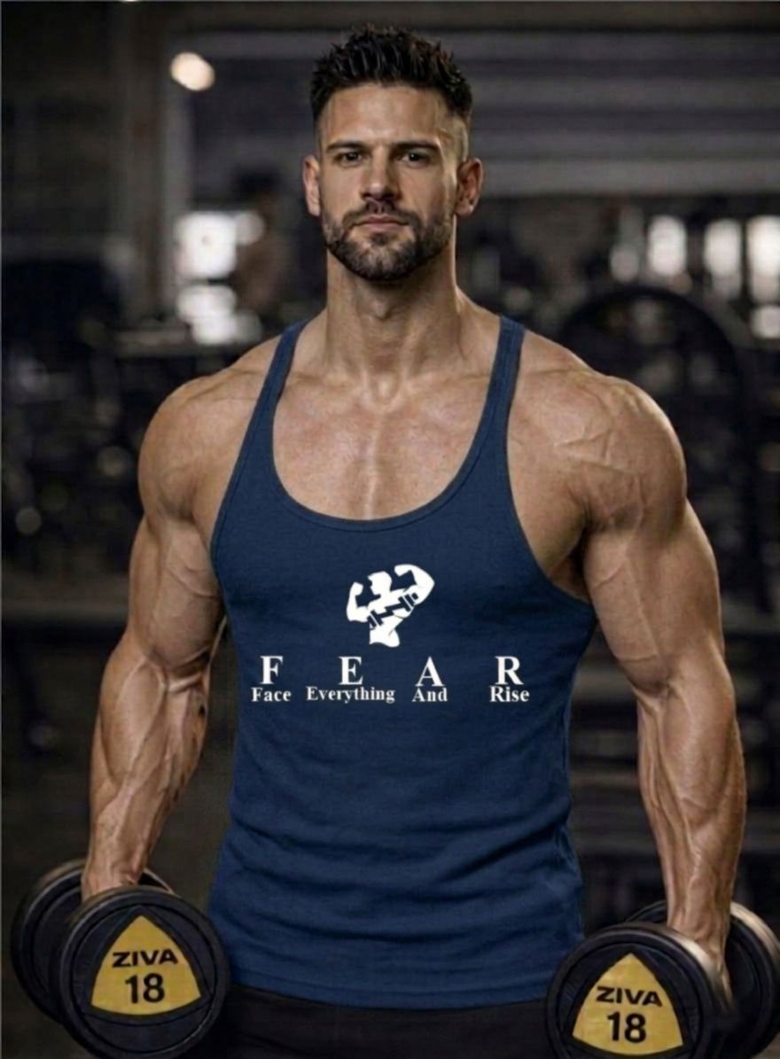 LOTHRIC MEN GYM VEST Men Vest-picture-25