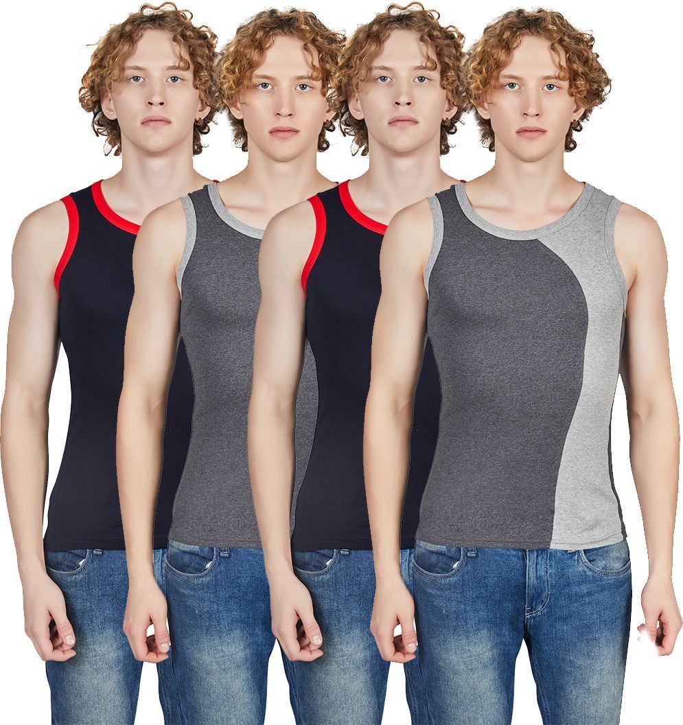 Pack of 4 Shera Fitline Men Vest-picture-2