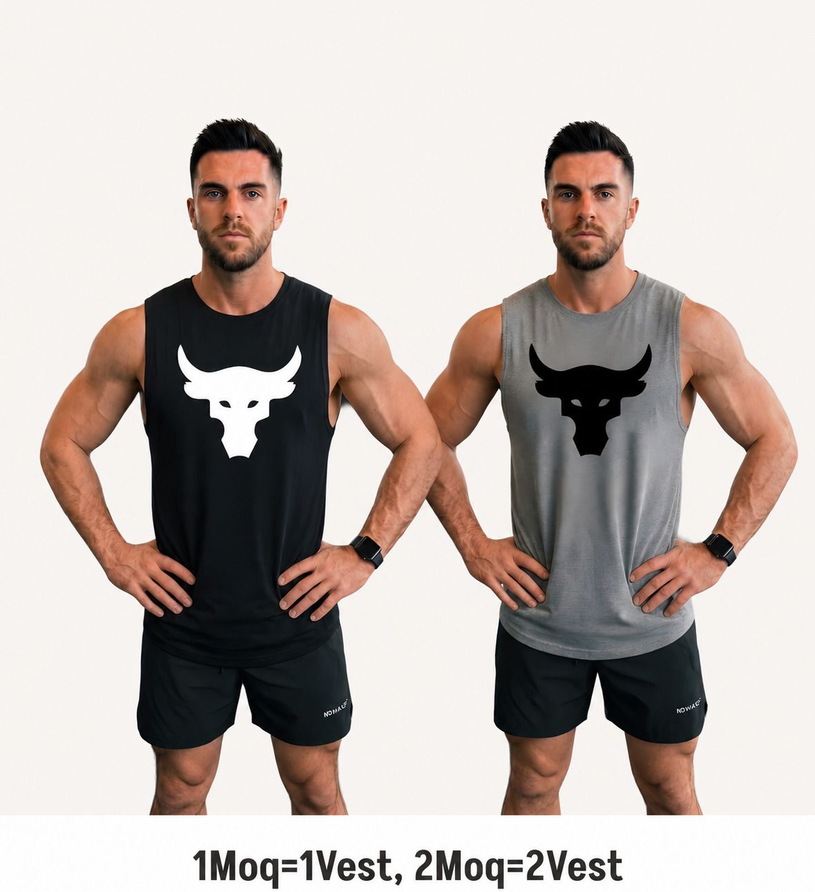 unkwn Pack of 2 Bull Men Vest-picture-2
