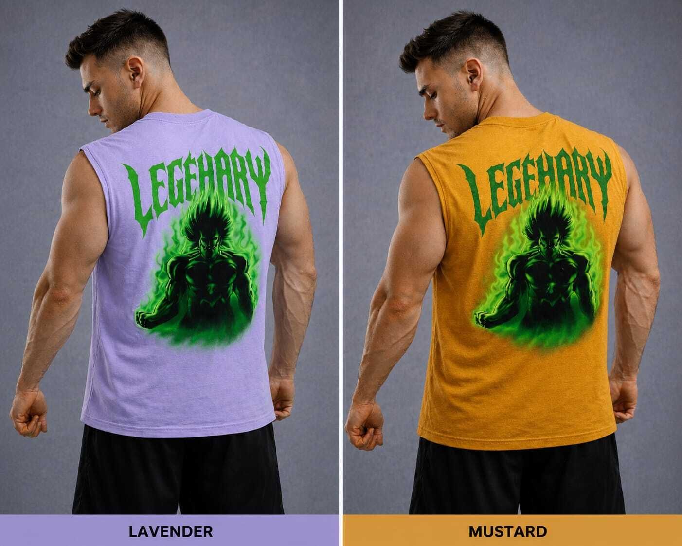 pezoz Pack of 2 Casual Printed Gym Men Vest-picture-13