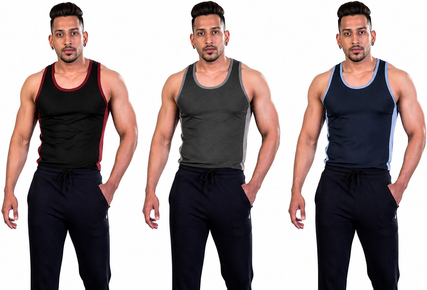 Pack of 3 Dazzle sando Vests Men Vest-picture-2