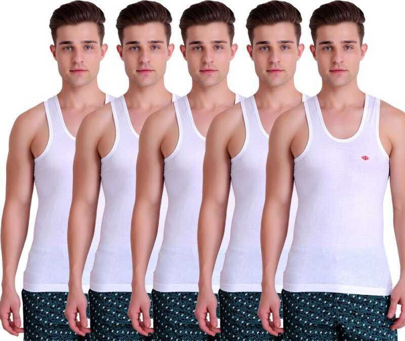 tt Pack of 5 Titanic Plain Men Vest-picture-12