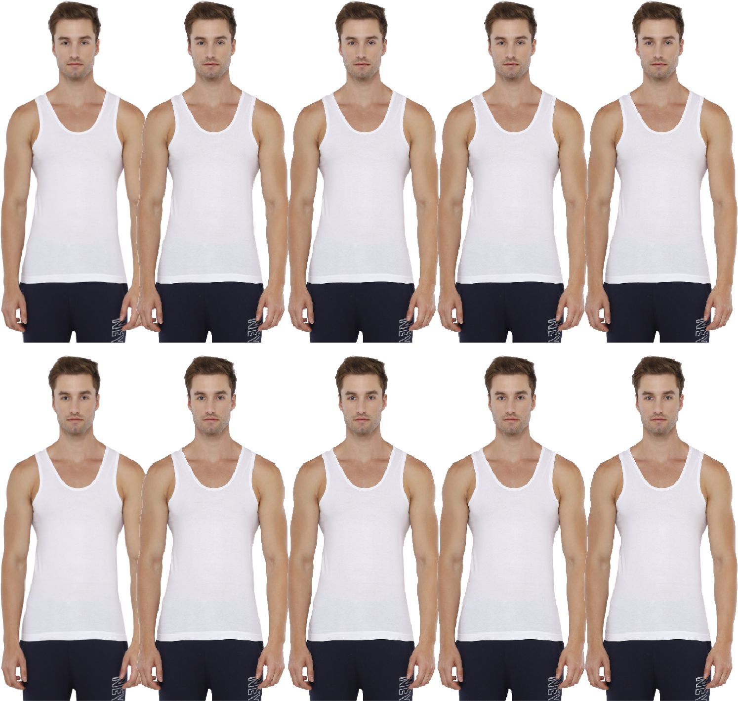 Pack of 10 Men Vest
