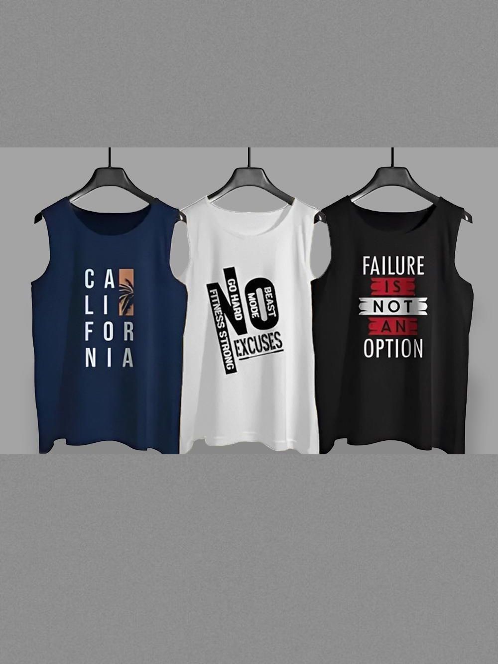 fastcolors Pack of 3 Men Vest-picture-12