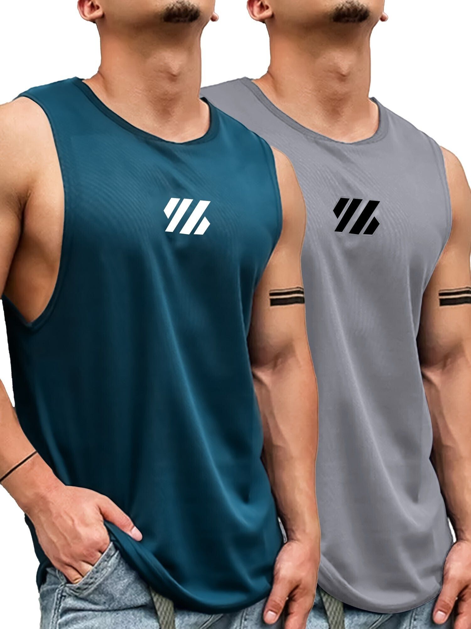 jump cuts Pack of 2 Men Vest-picture-21