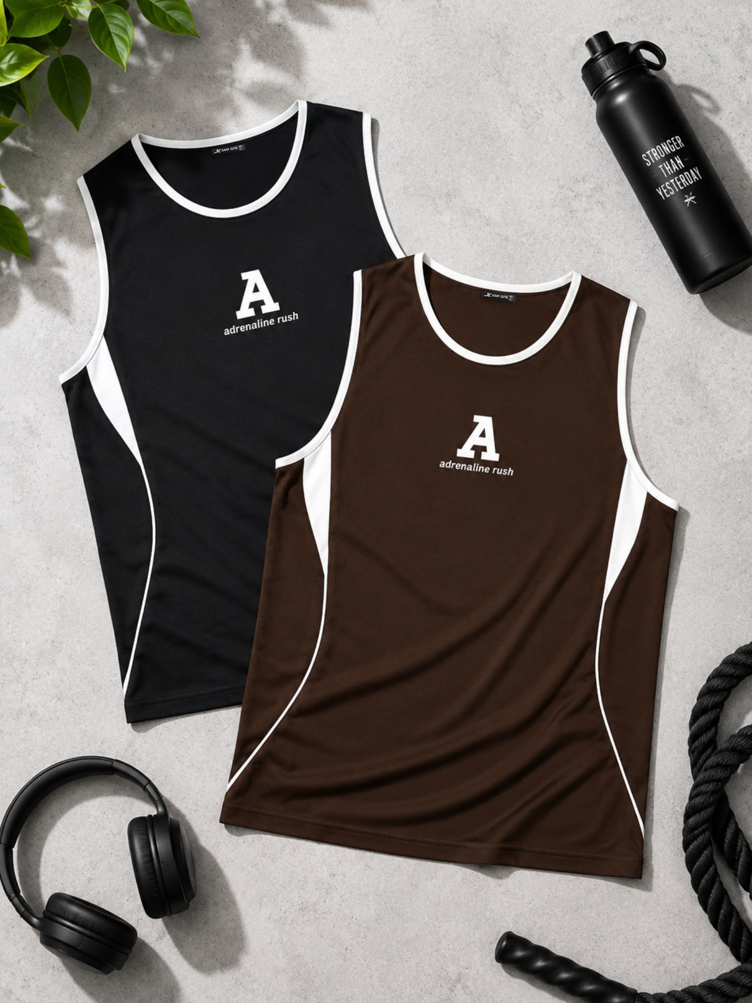 jump cuts Pack of 2 Mens Vest Men Vest-picture-25