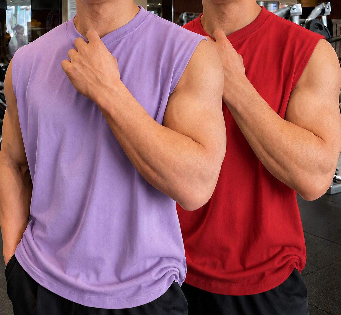 tb blue Pack of 2 Men Vest-picture-41