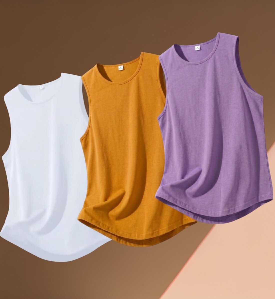 Pack of 3 Qubola Set Of 3 Polyester Printed Multicolor Sando Men Vest-picture-41