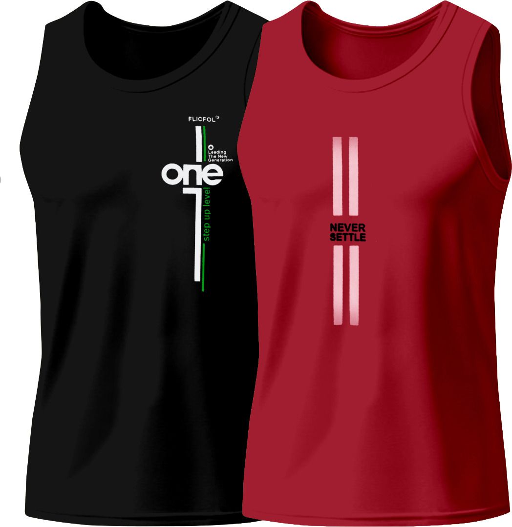 flicfol Pack of 2 Men Vest-picture-40
