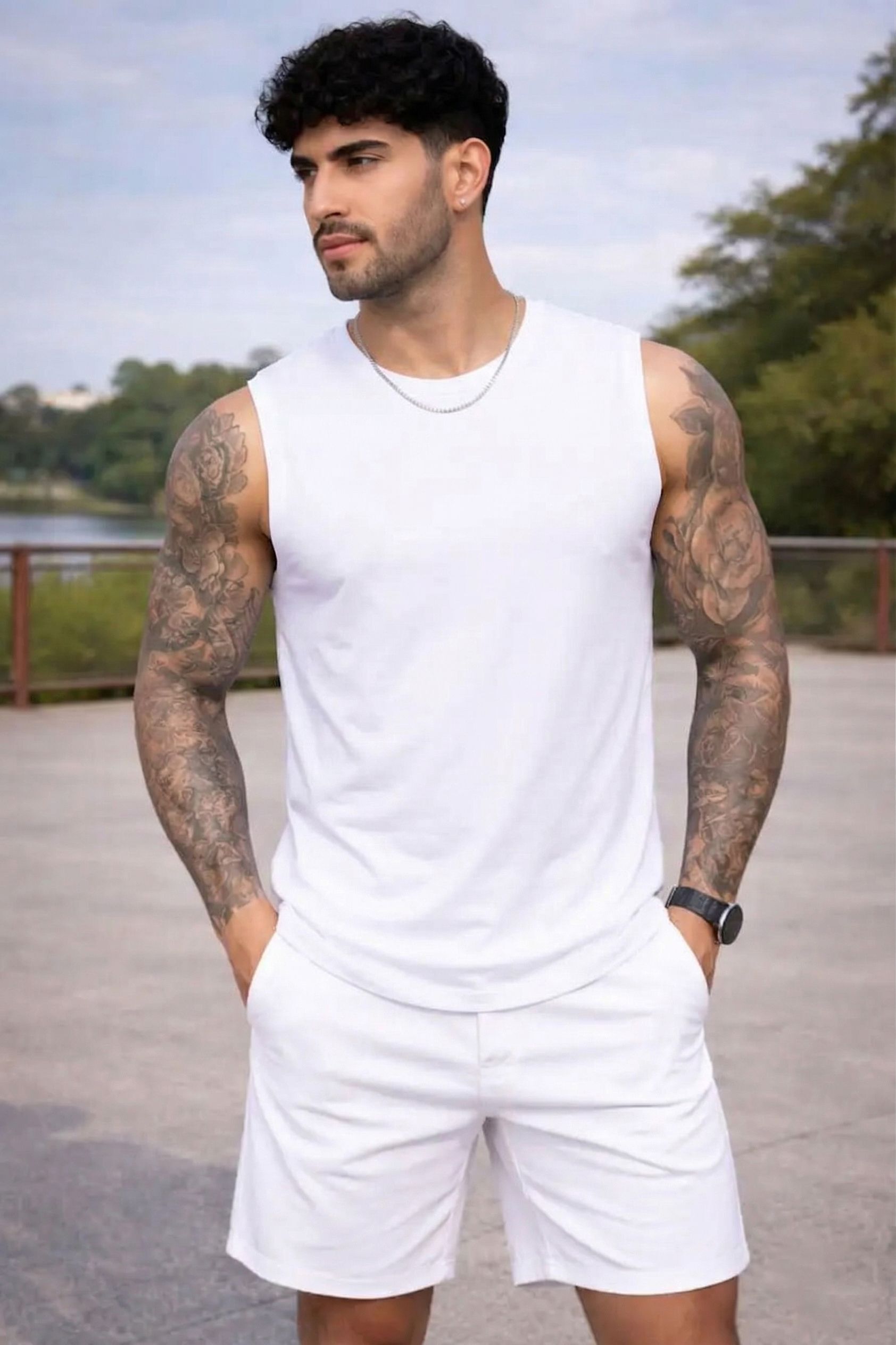 Men Polyester vest Men Vest-image-1