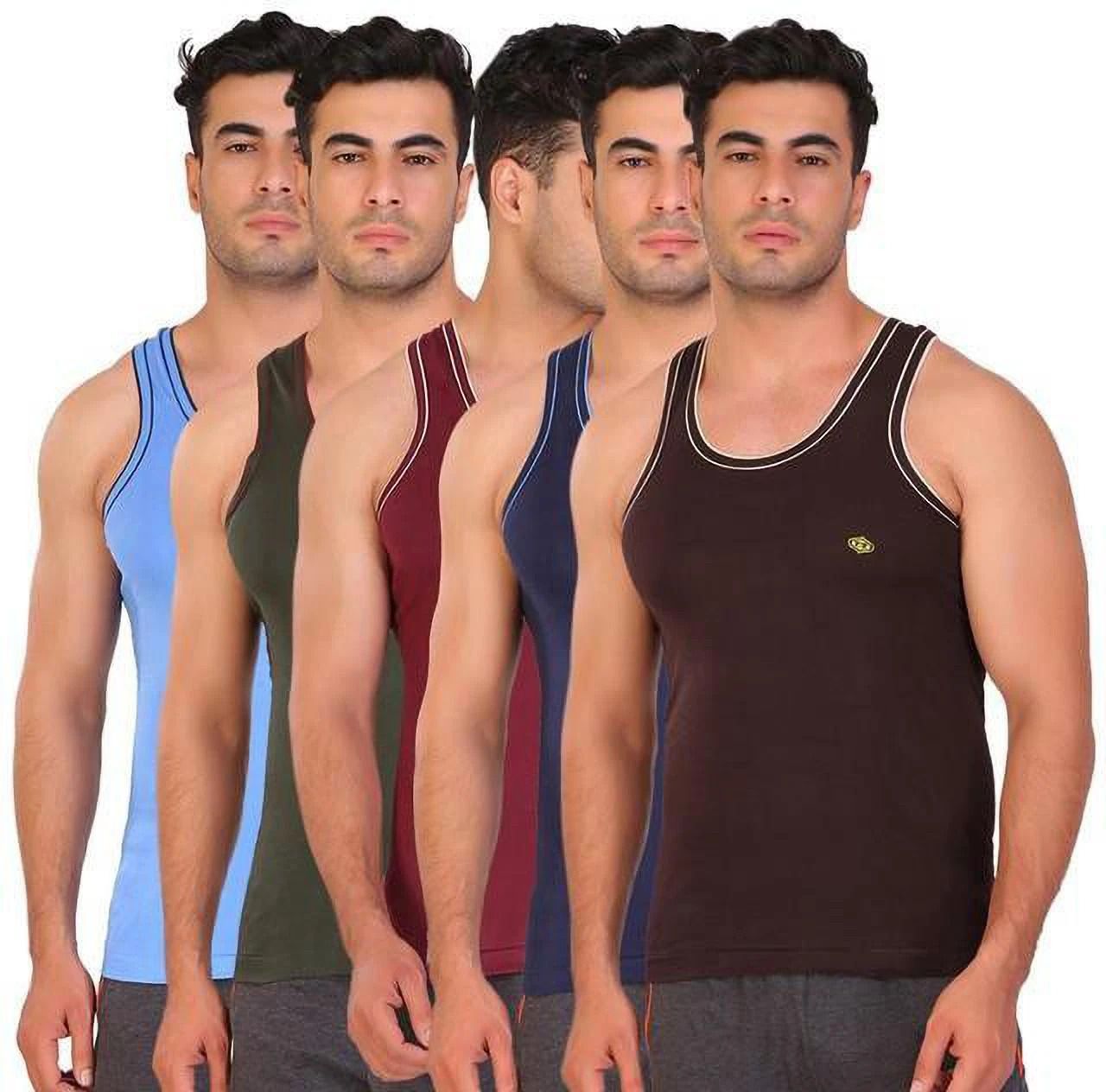 tt Pack of 5 Titanic Caption Men Vest-picture-24
