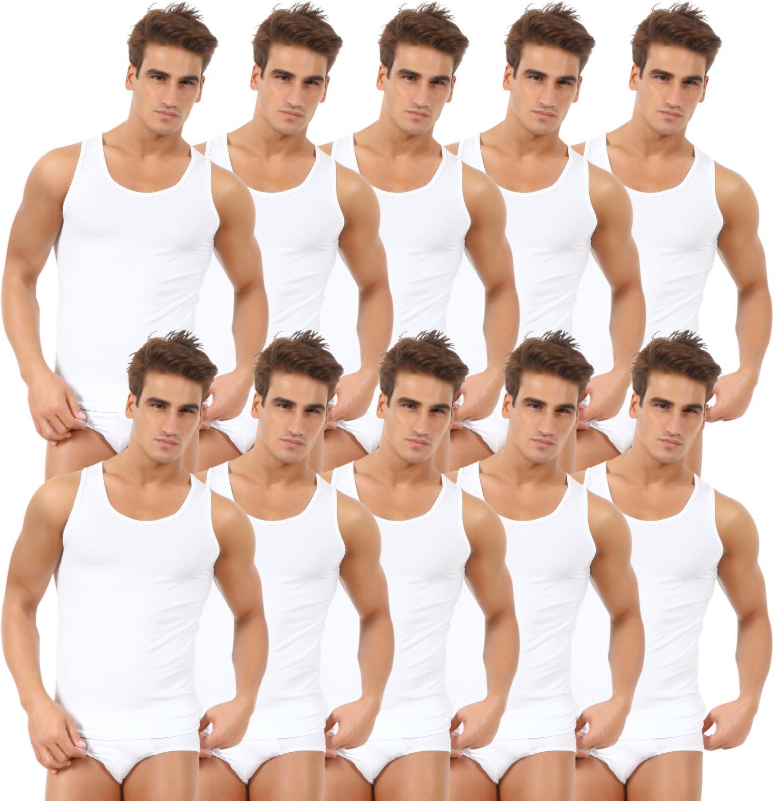 raax Pack of 10 RX-WV-01 Men Vest-picture-15