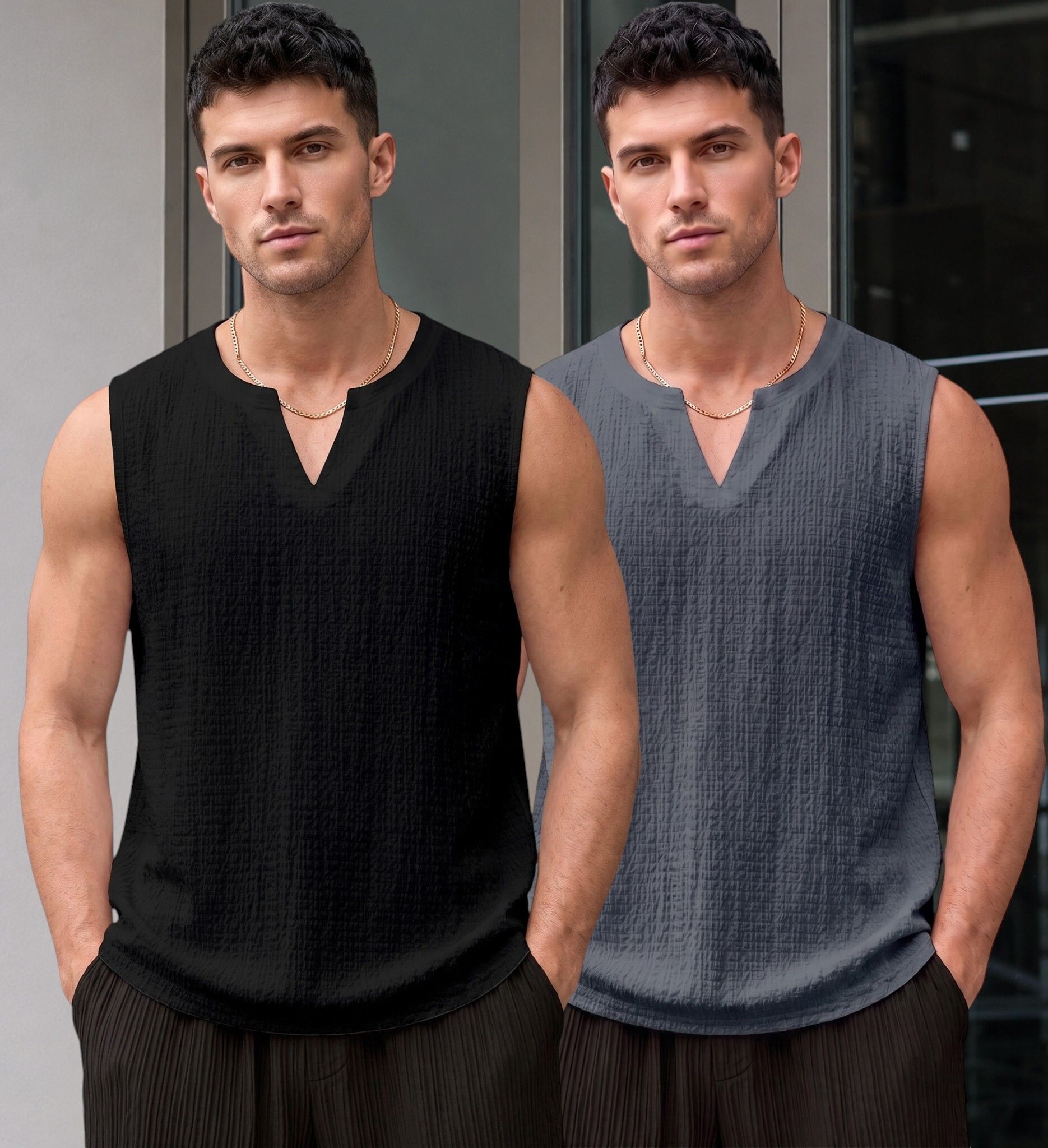 rodzen Pack of 2 Men Vest-picture-24