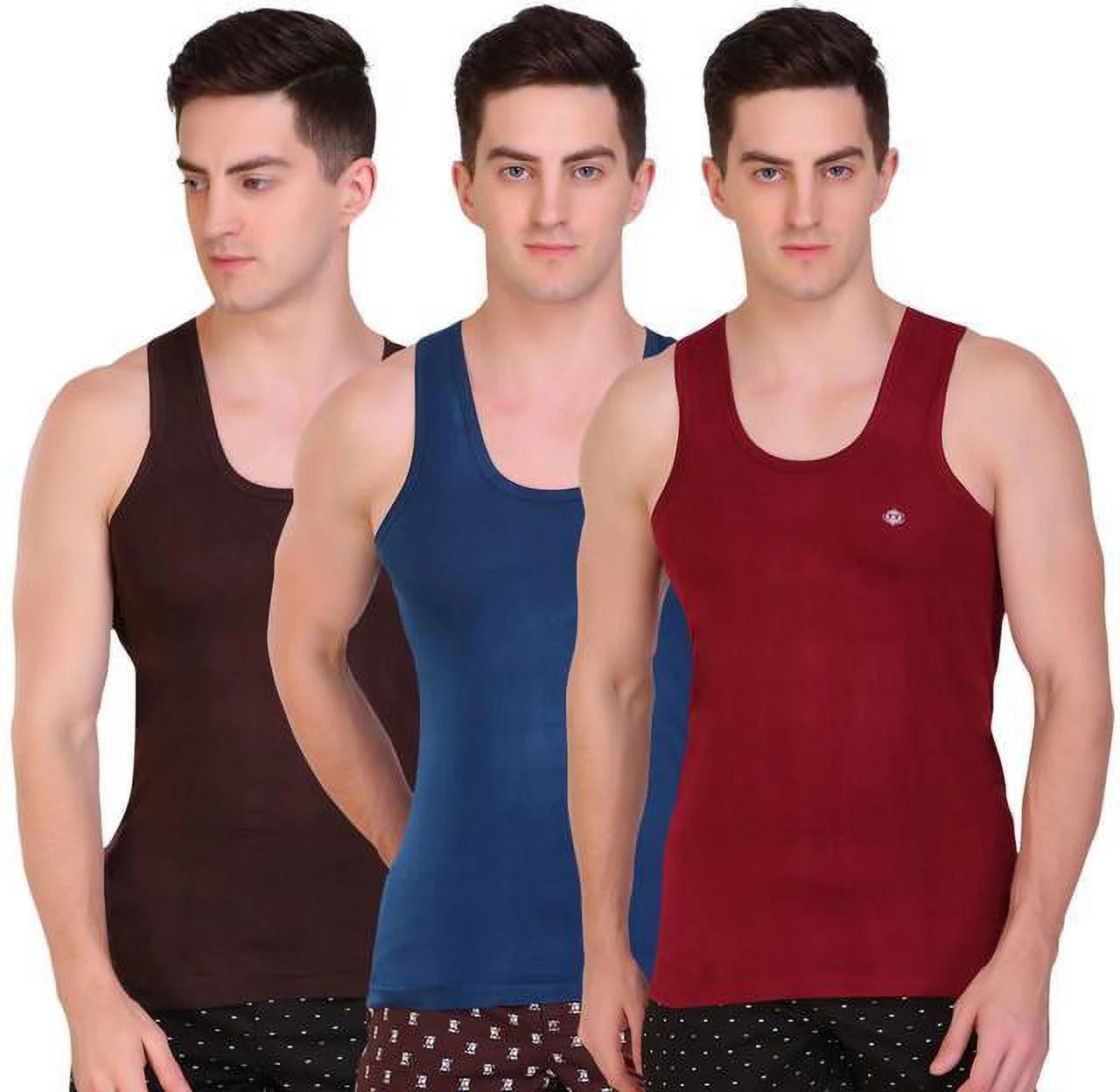 tt Pack of 3 Titanic Dyed Men Vest-picture-15