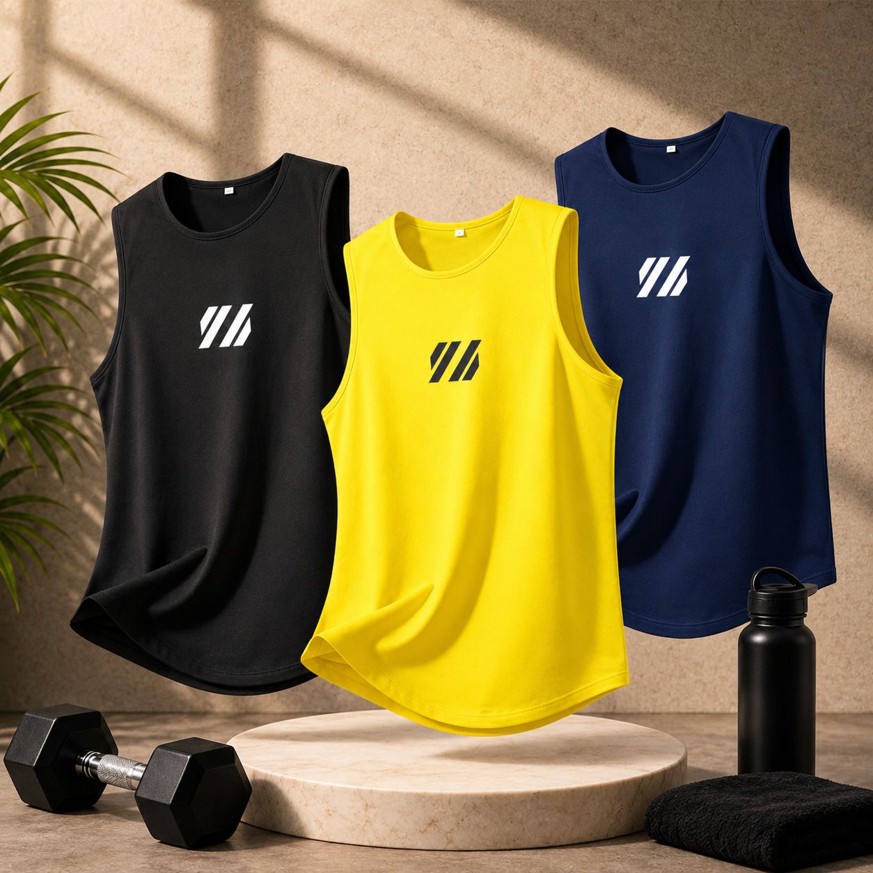 bhadawar creations Pack of 3 Muscle Fit Fitness Vest Men Vest-picture-39