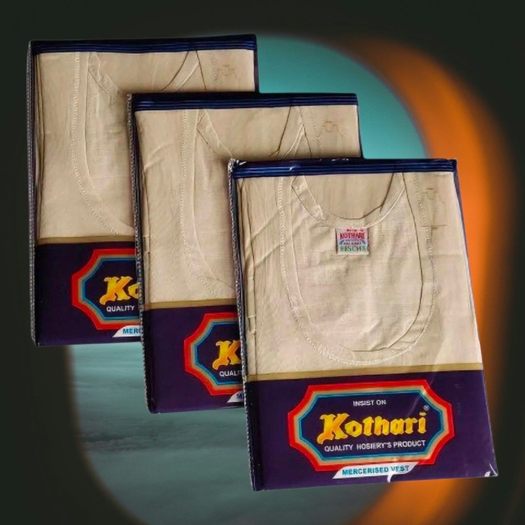 kothari hosiery factory pvt ltd Pack of 3 Men Vest-picture-37