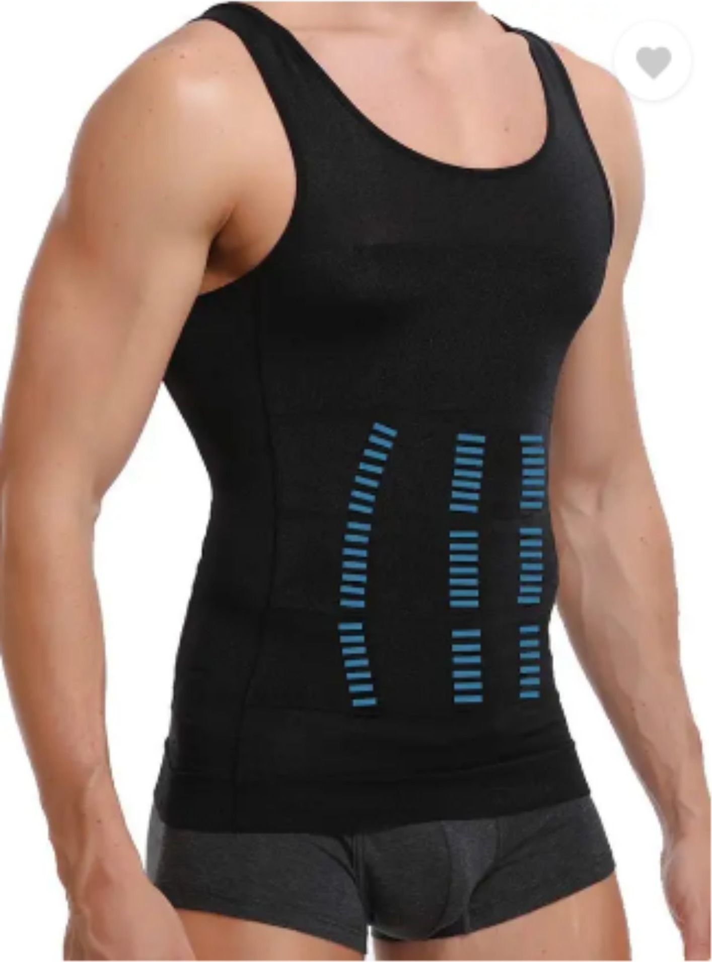 amrio Men Shapewear Vest| Body Shaper for Men|Tummy Tucker Gym Vest|Slim Fit Innerwear Men Vest-picture-16
