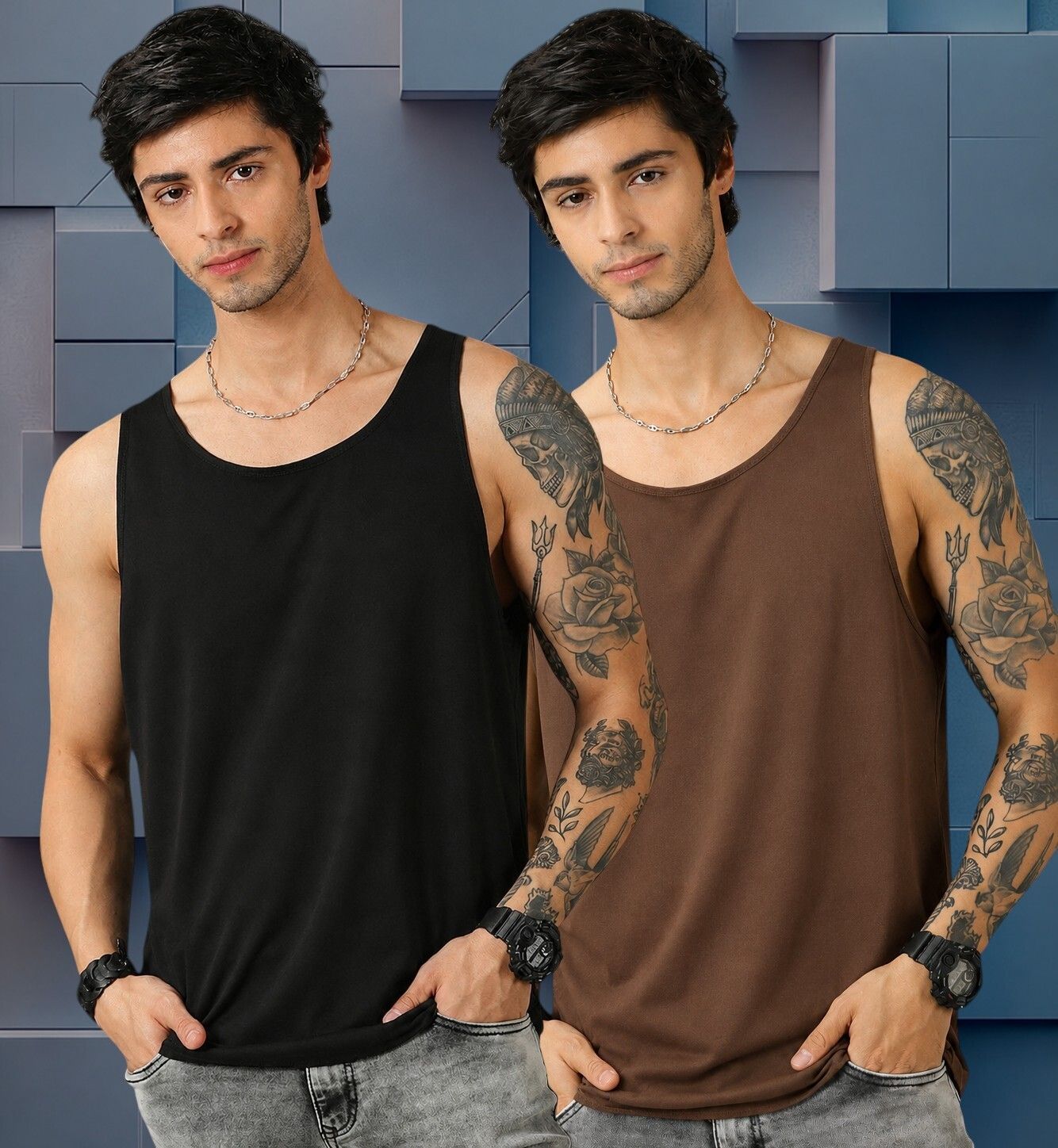 diversify Pack of 2 Men Vest-picture-43