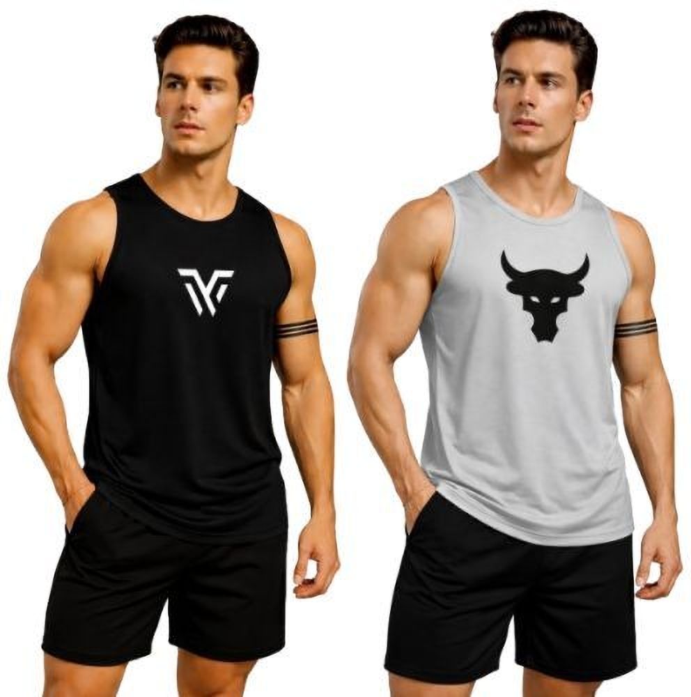 verrix Pack of 2 Gym Vest Pack-2 Men Vest-picture-39