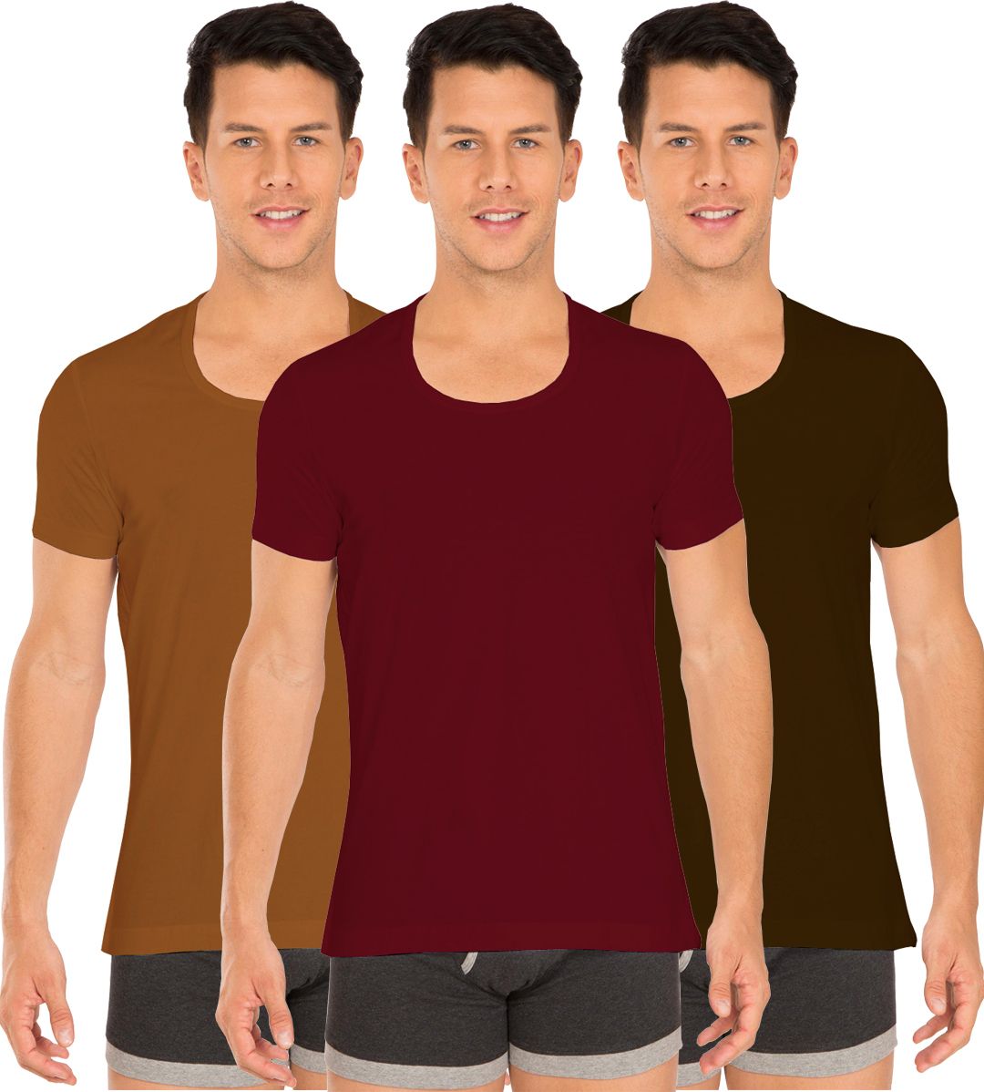 white rose Pack of 3 Men Vest-picture-29