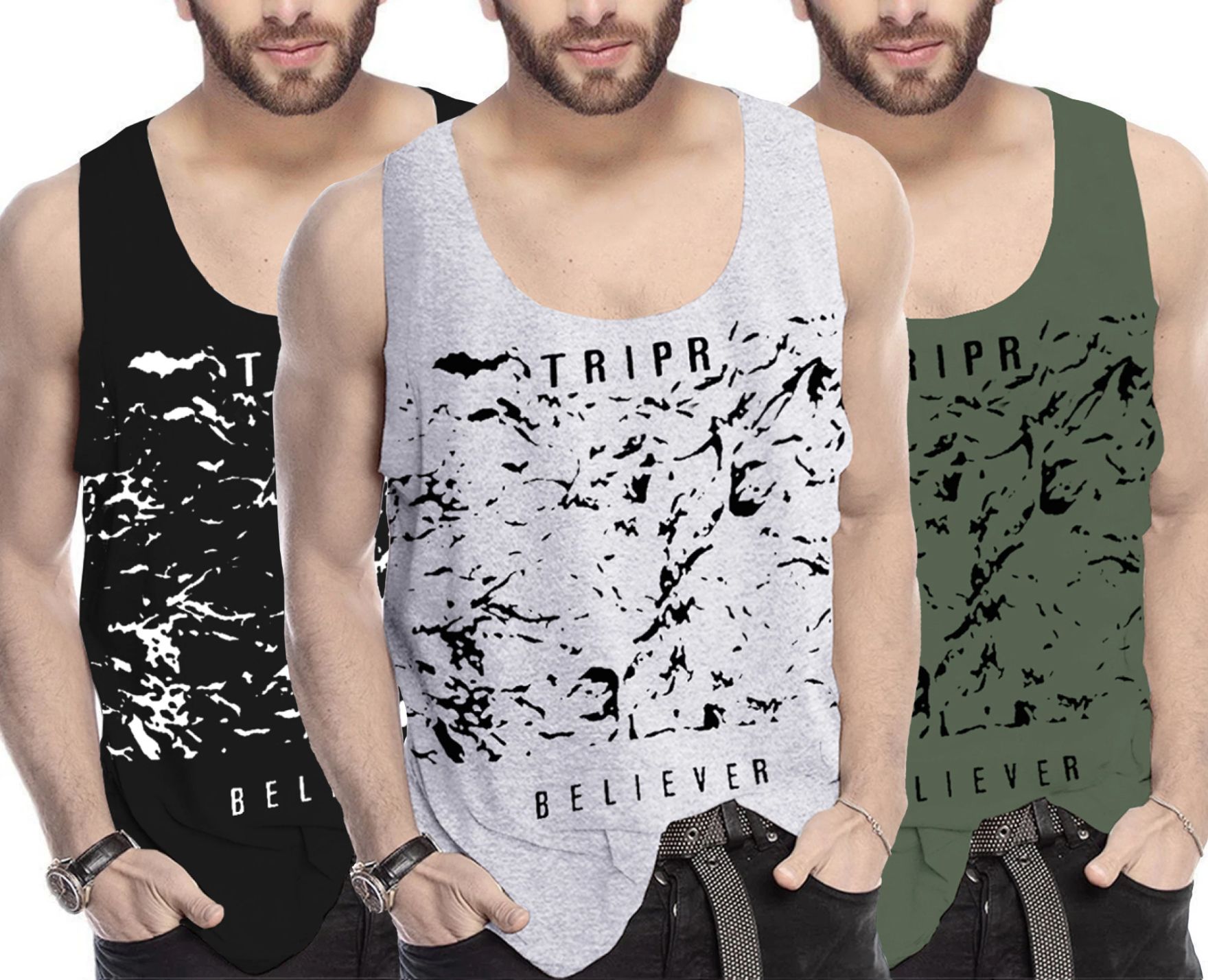tripr Pack of 3 Men Vest-picture-21