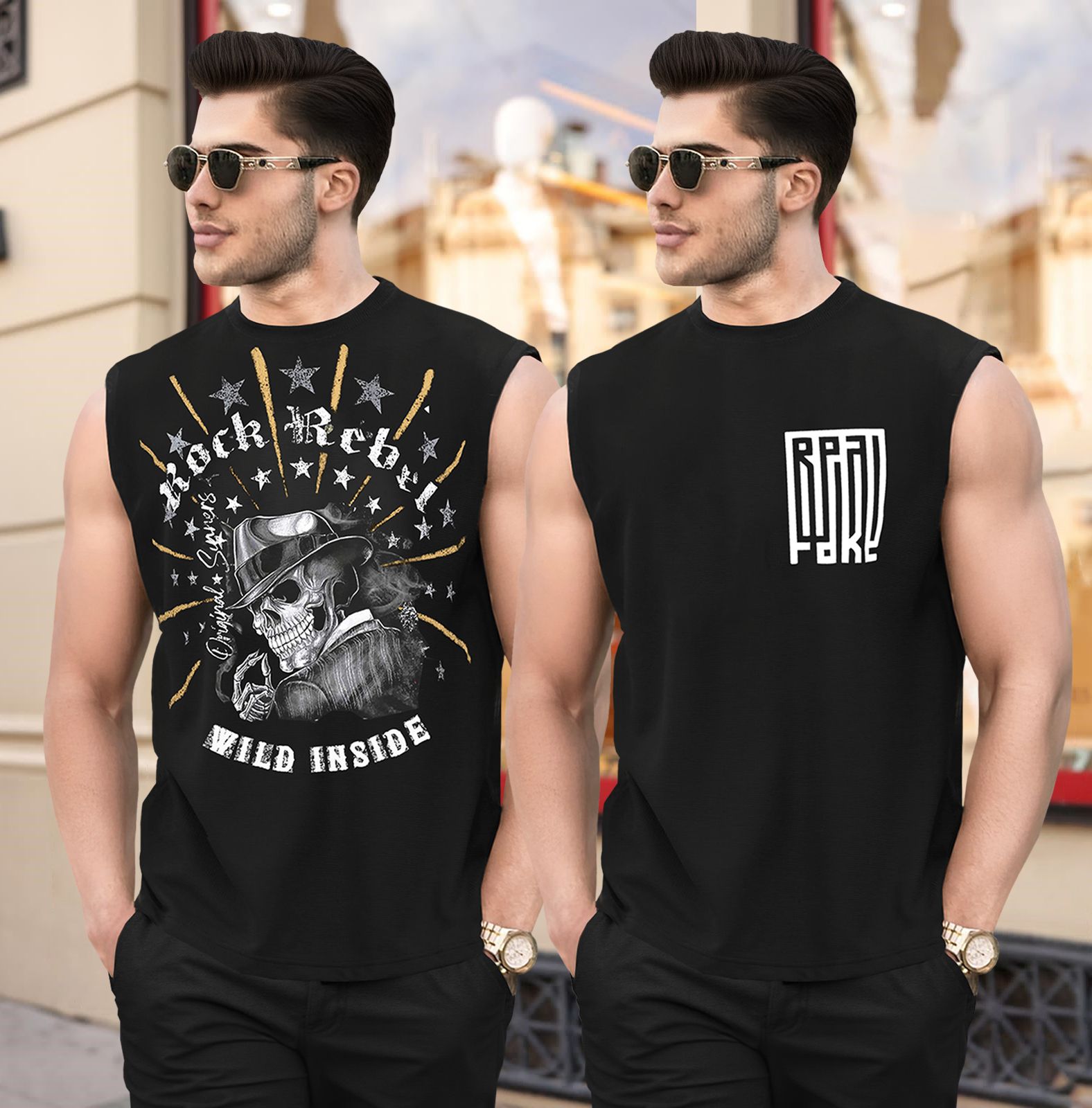 Pack of 2 Men Vest-image-16
