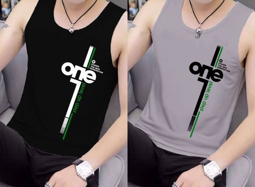 Men Printed Gym Vest Sando Men Vest-image-44