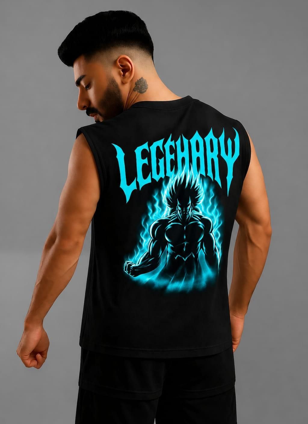 eragon fashion Gym Casual Printed Men Vest-picture-1