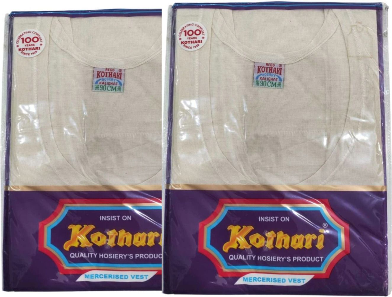 kothari premium Pack of 2 Kothari Kalighat Men Vest-picture-27