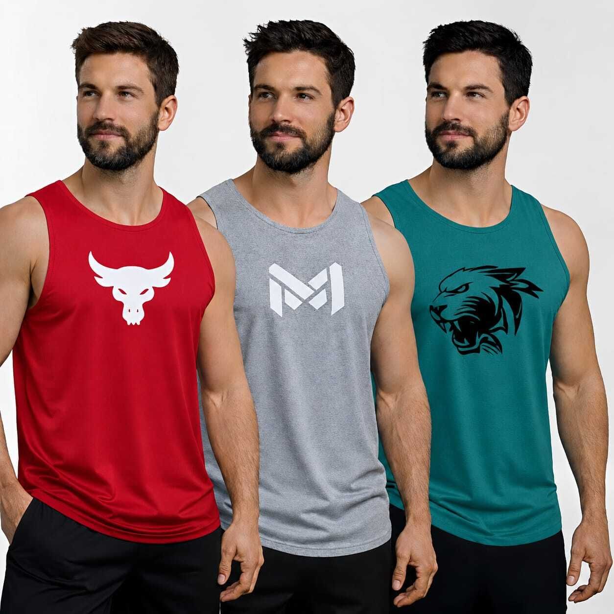 Pack of 3 Men Vest-image-42