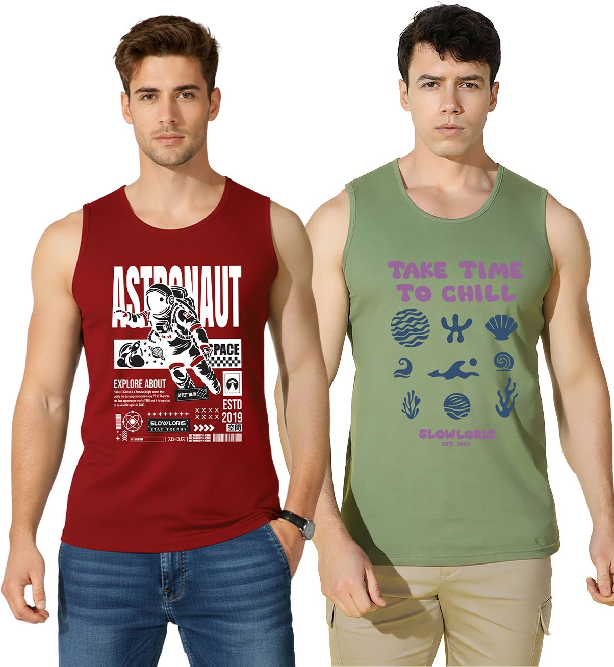 slowloris Pack of 2 Men Vest-picture-49