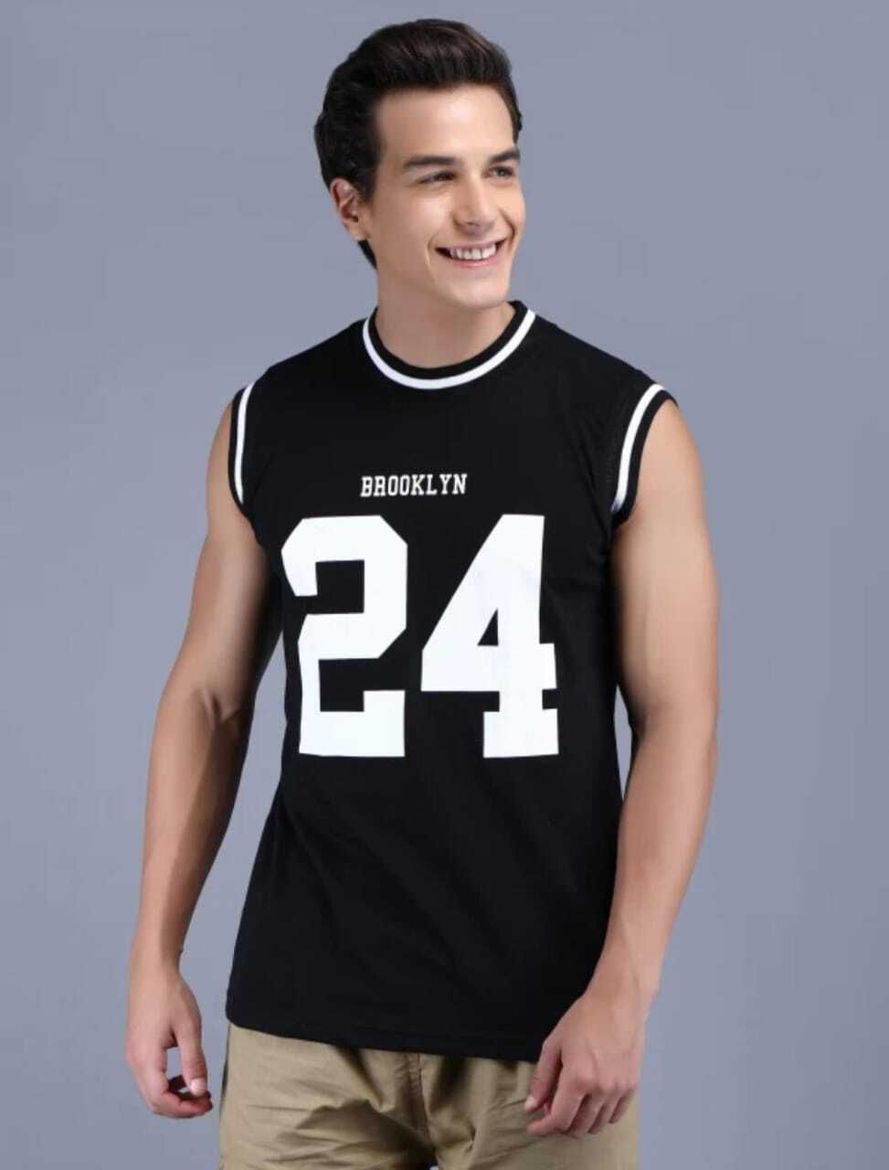 Brooklyn 24 Printed Gym Workout Men Vest-image-20