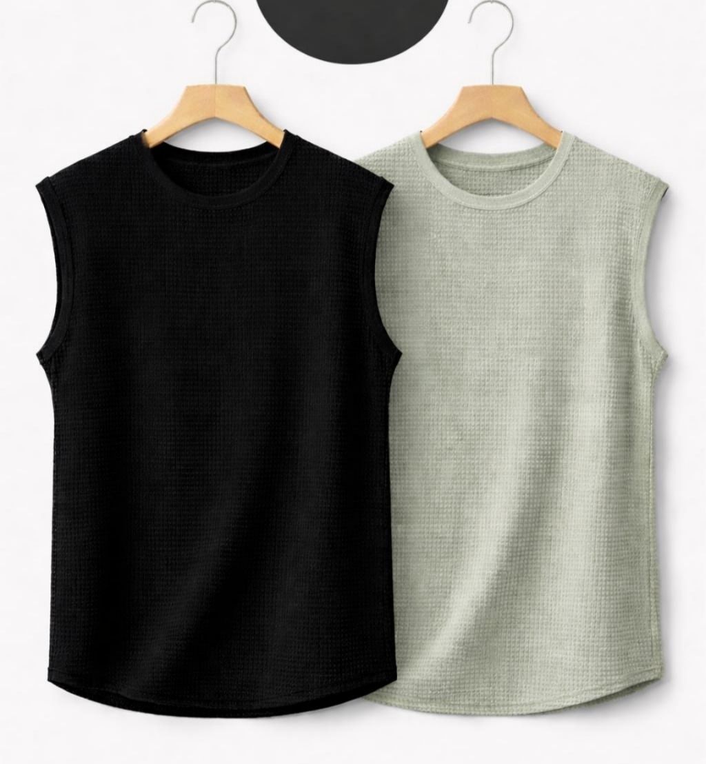 hypelome Pack of 2 Casual Gym & Summer Wear Men Vest-picture-28