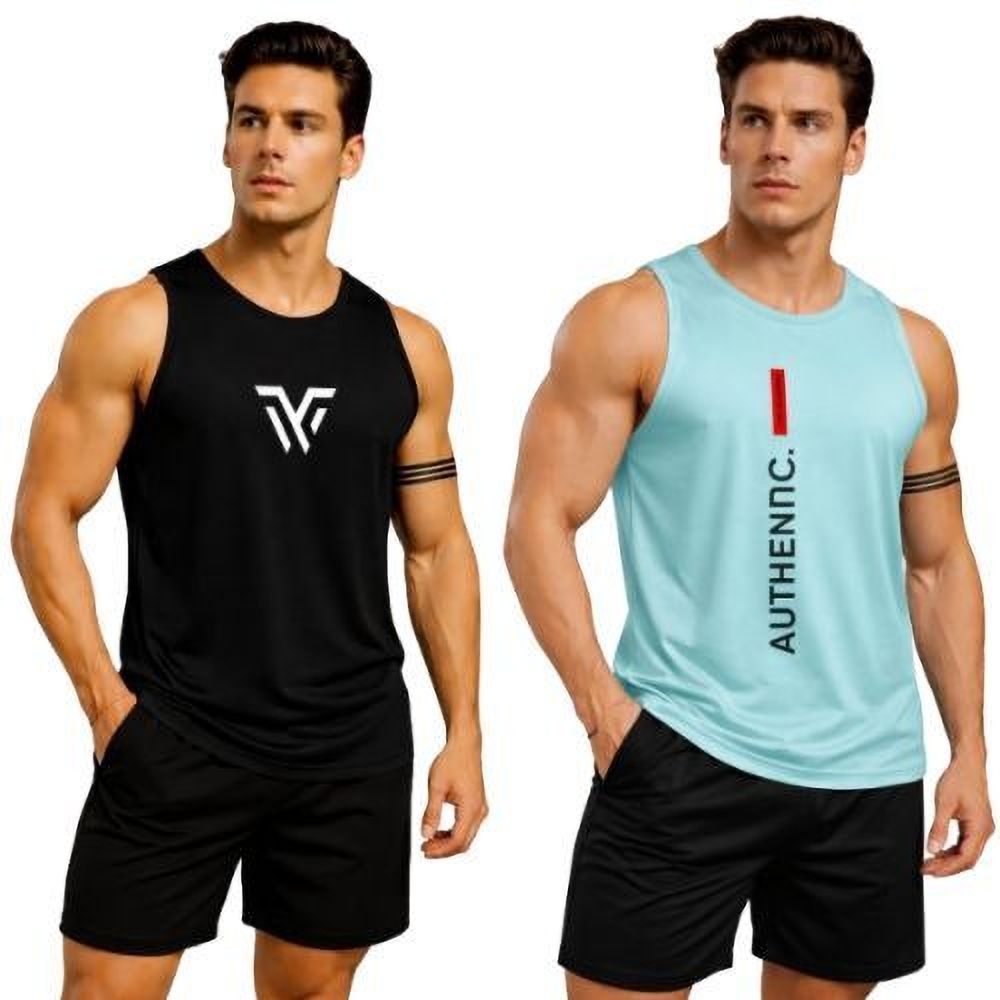 Pack of 2 Gym Vest Pack-2 Men Vest-image-42
