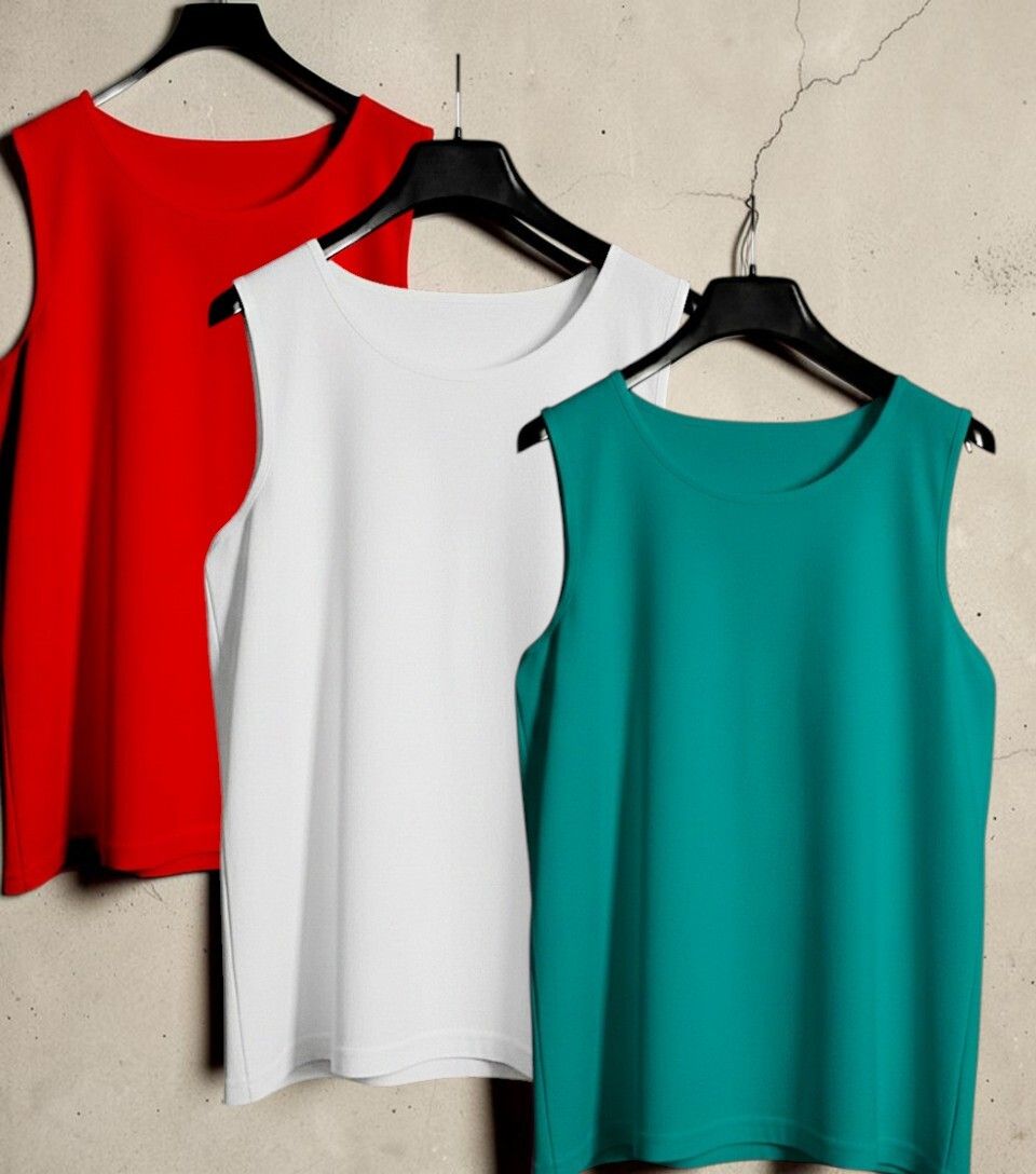 moddrem Pack of 3 Polyester Set of 03 Men Vest Men Vest-picture-3
